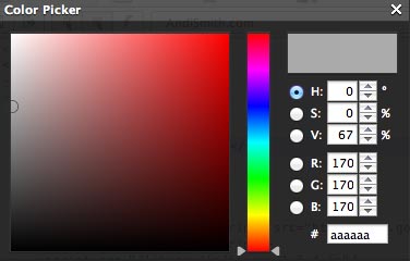 Opera's color picker