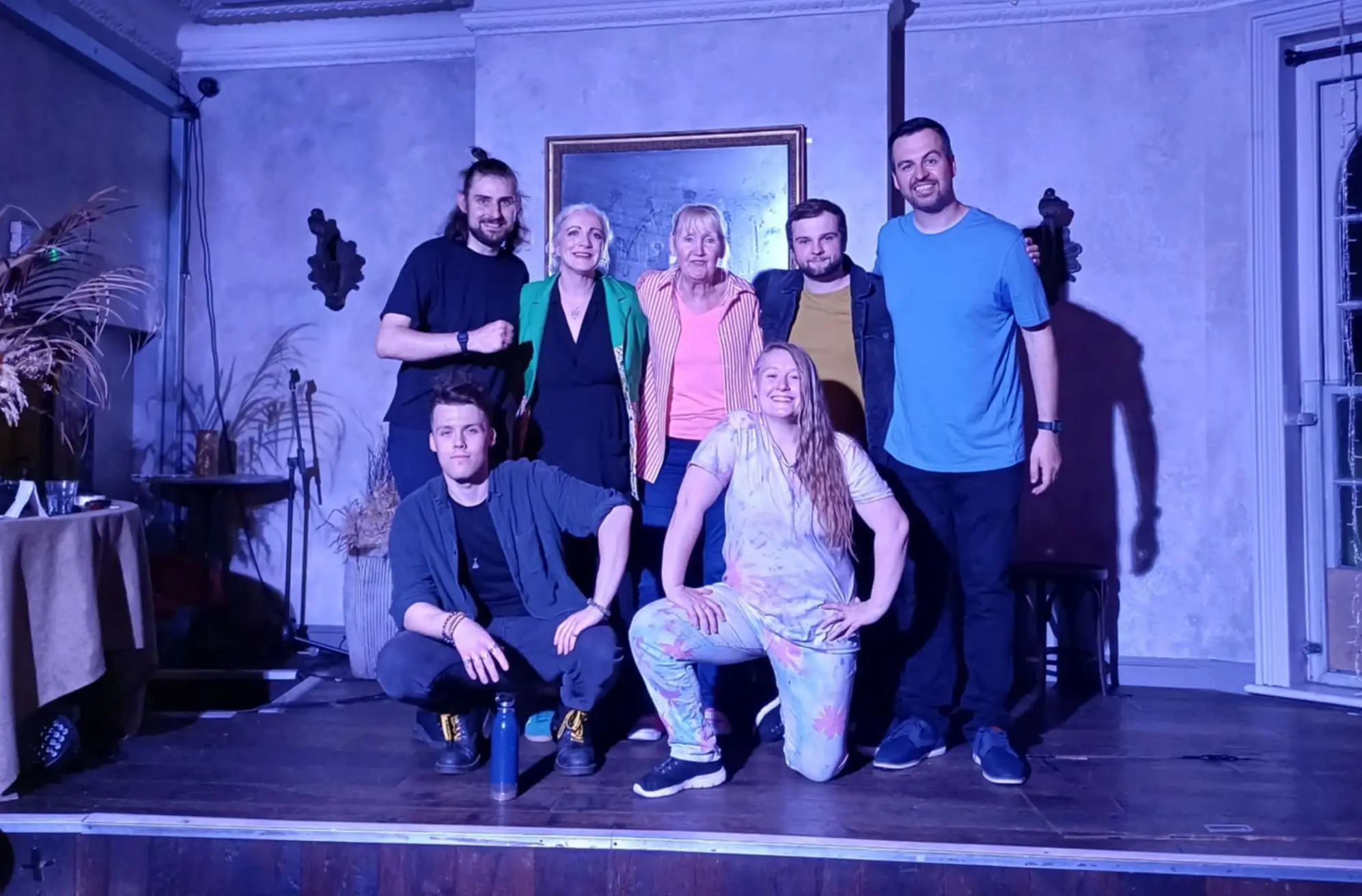 On stage at the Brighton Fringe