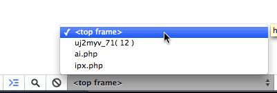 Selecting frame